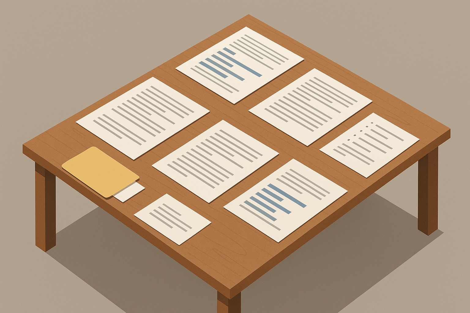 tabula ar dokumentāciju